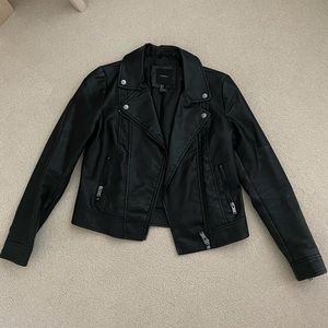 Black Faux Leather Jacket